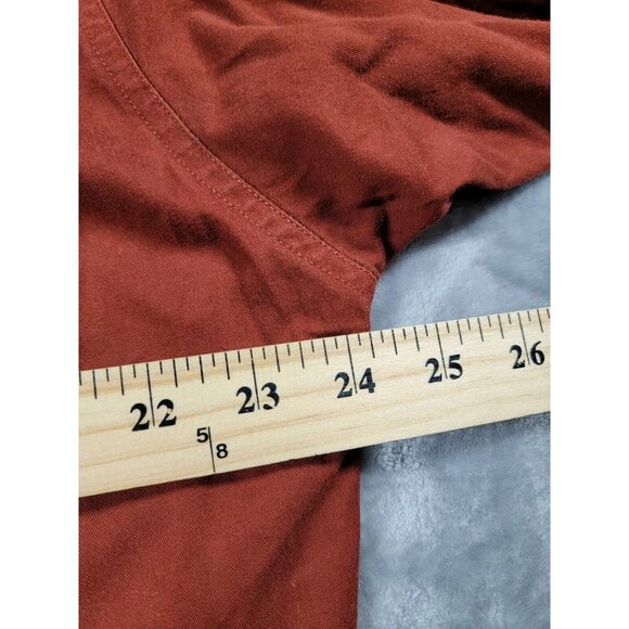 Vintage Ralph Lauren Chaps Field Factory Maroon Long Sleeve Button Shirt‎ Large - Picture 2 of 6